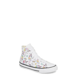 Converse Chuck‎ Taylor All Star Hi Unicorn (GS) Lace Up Sneakers Youth Size 3.0